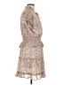 Unbranded 100% Polyester Floral Tan Casual Dress Size L - photo 4