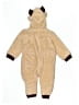 JoJo Maman Bebe 100% Polyester Tweed Brown Long Sleeve Onesie Size 6-12 mo - photo 2