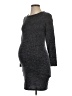Pink Blush Gray Casual Dress Size S - photo 1