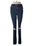 Express Stripes Blue Jeans Size 6 - photo 1