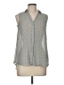 H&M 100% Polyester Gray Sleeveless Blouse Size 6 - photo 1