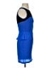 5/48 100% Silk Color Block Blue Cocktail Dress Size XS - photo 4