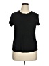 Faded Glory Black Short Sleeve Top Size XL - photo 1