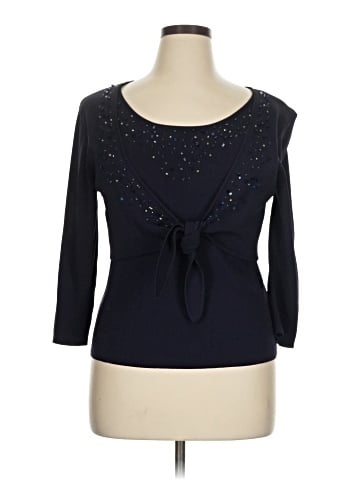 Hearts of Palm Woman 3/4 Sleeve Top (view 1)