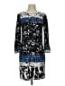 BCBGMAXAZRIA Graphic Blue Casual Dress Size XS - photo 1