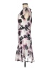 Misia 100% Polyester Print Gray Cocktail Dress Size M - photo 5