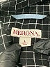 Merona 100% Rayon Checkered-gingham Black Long Sleeve Button-Down Shirt Size L - photo 7