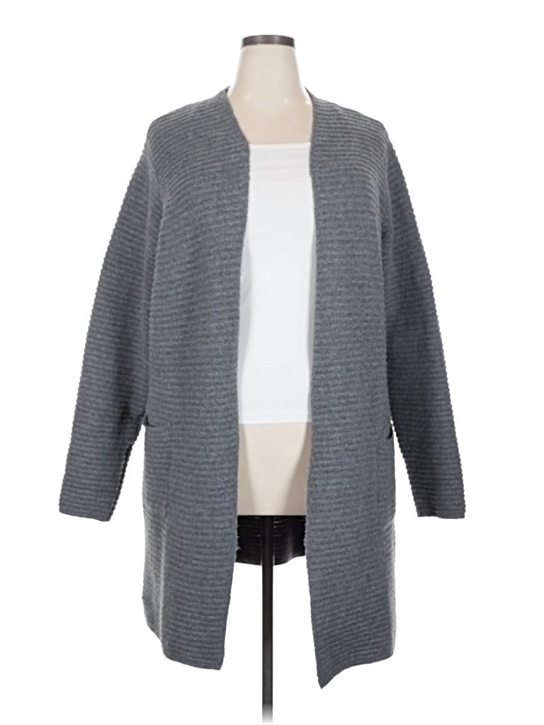 Pre-owned Fortune + Ivy Cardigan Sweater In Gray