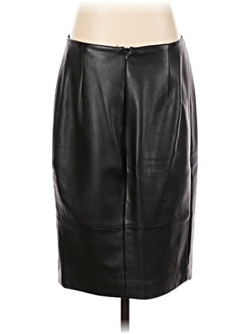 Akris Punto Faux Leather Skirt (view 2)