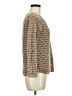 Karen Scott 100% Cotton Stripes Tan Pullover Sweater Size M (petite) - photo 4
