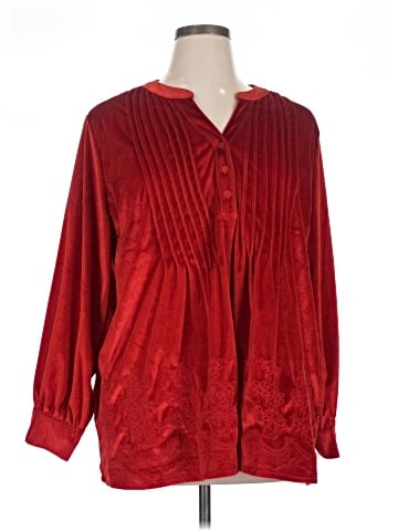 Salon Studio by Haband Long Sleeve Blouse (view 1)