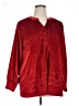 Salon Studio by Haband 100% Polyester Red Long Sleeve Blouse Size XL - photo 1