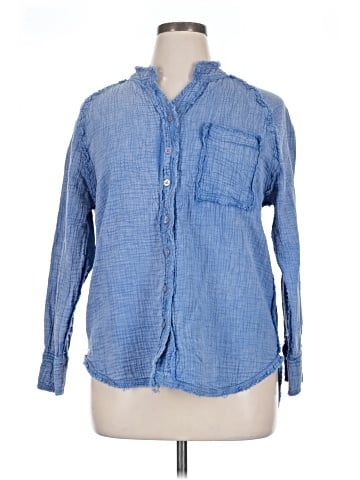 Kaktus Long Sleeve Button-Down Shirt (view 1)