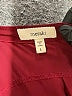 Meraki 100% Polyester Burgundy Short Sleeve Blouse Size L - photo 7