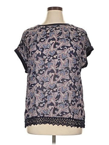 Attention Short Sleeve Blouse (view 1)