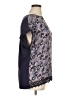 Attention Paisley Blue Short Sleeve Blouse Size XL - photo 4