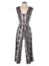 Nicole Miller New York Paisley Gray Jumpsuit Size 4 - photo 1