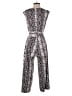 Nicole Miller New York Paisley Gray Jumpsuit Size 4 - photo 2
