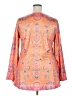 Unbranded Orange Long Sleeve Blouse Size XXL - photo 2