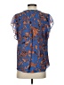 A.L.C. 100% Silk Blue Short Sleeve Silk Top Size 0 - photo 2