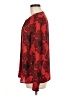 Eva Longoria 100% Polyester Paisley Red Long Sleeve Blouse Size M - photo 5