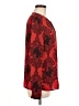 Eva Longoria 100% Polyester Paisley Red Long Sleeve Blouse Size M - photo 4