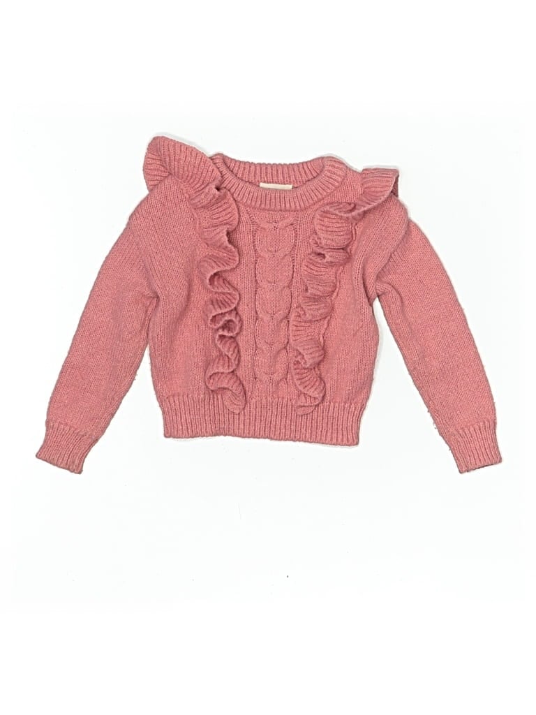 Pre-owned Btween Kids' Pullover Sweater In Pink