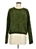 Mi ami 100% Polyester Tweed Green Pullover Sweater Size M - photo 1