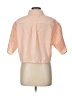 Assorted Brands 100% Cotton Color Block Orange Short Sleeve Blouse Size L - photo 2