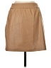 Babaton 100% Polyester Solid Tan Faux Leather Skirt Size S - photo 2