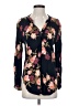 VICI 100% Rayon Floral Black Long Sleeve Blouse Size S - photo 1