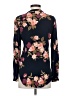 VICI 100% Rayon Floral Black Long Sleeve Blouse Size S - photo 2