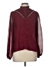 Aqua 100% Polyester Burgundy 3/4 Sleeve Blouse Size M - photo 1