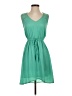 Bebop 100% Polyester Solid Teal Casual Dress Size S - photo 1