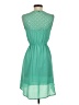 Bebop 100% Polyester Solid Teal Casual Dress Size S - photo 2