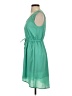 Bebop 100% Polyester Solid Teal Casual Dress Size S - photo 5