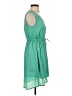 Bebop 100% Polyester Solid Teal Casual Dress Size S - photo 4