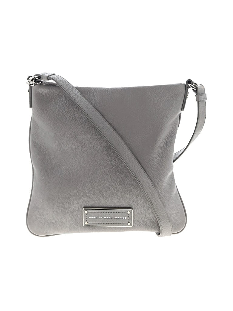 Pre-owned Marc By Marc Jacobs Leather Crossbody Bag In Gray