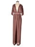 Zara Solid Brown Jumpsuit Size XS - photo 1