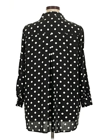 Velvet Heart 3/4 Sleeve Button-Down Shirt (view 2)
