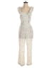 Leith 100% Rayon Polka Dots Ivory Jumpsuit Size M - photo 1