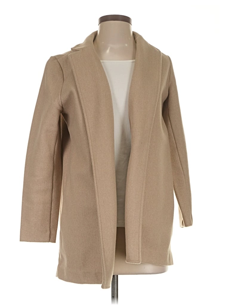 Pre-owned Banana Republic Factory Store Coat In Tan