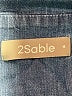 2sable 100% Cotton Blue 3/4 Sleeve Top Size M - photo 7