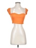 Shein Orange Short Sleeve Top Size 2 - photo 1