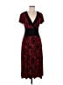 Connected Apparel 100% Polyester Paisley Red Cocktail Dress Size 8 - photo 1