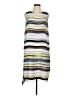 Vince Camuto 100% Polyester Stripes Multi Color Gray Casual Dress Size L - photo 1