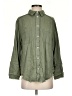 Emory Park Solid Green 3/4 Sleeve Button-Down Shirt Size S - photo 1