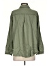 Emory Park Solid Green 3/4 Sleeve Button-Down Shirt Size S - photo 2