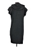 Poleci Solid Gray Casual Dress Size S - photo 2