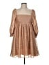 Judith March 100% Polyester Polka Dots Tan Casual Dress Size M - photo 1